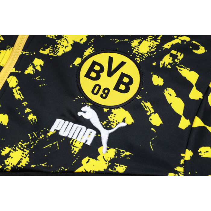 Chandal de Sudadera del Borussia Dortmund 23-24 Negro y Amarillo - Haga un click en la imagen para cerrar